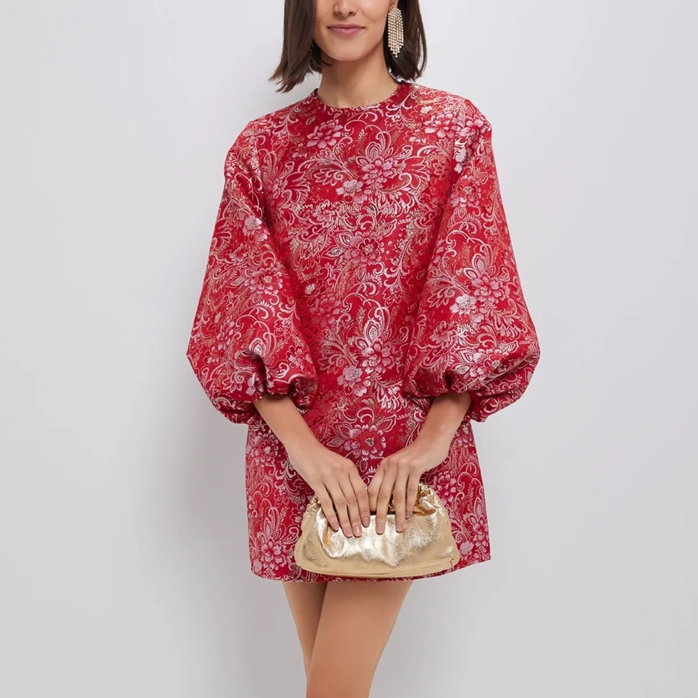 Tuckernuck Red Floral Mini Dress - Picture 2 of 5